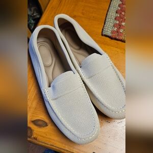 Womens Cream Driving Shoes